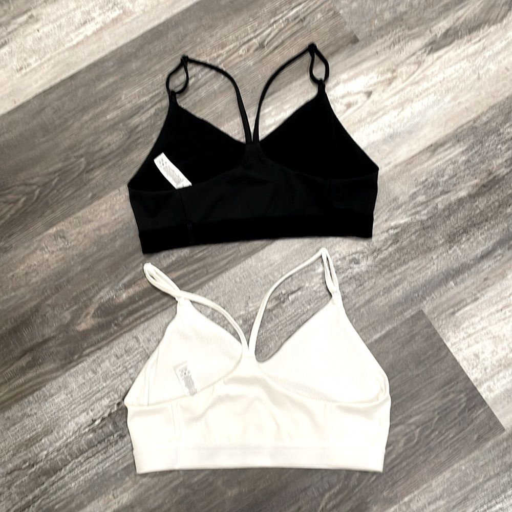Nike Light Support Sports Bras Black & White - Picture 2 of 2